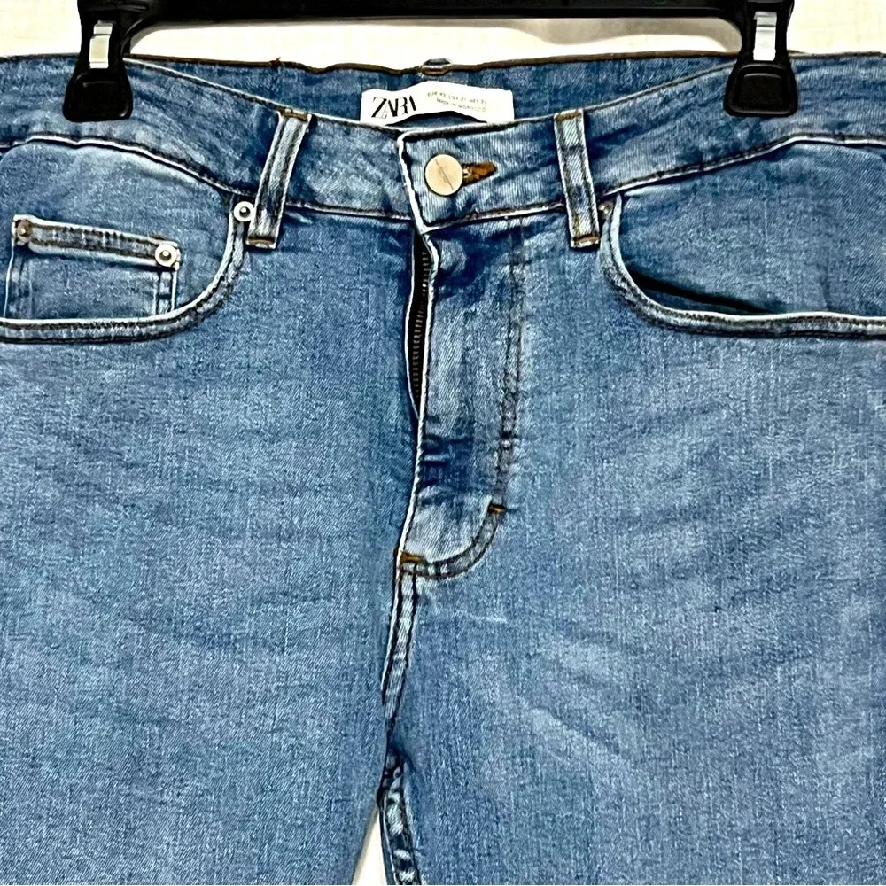 Zara Blue Ankle & Cropped Jeans